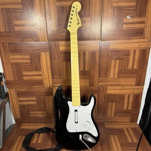 Rock Band Gitarre PS2 PS3 Fender Stratocaster Wireless 822151 ohne Dongle schwarz - Bild 1 von 4