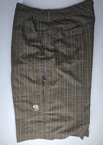 Pantalones Cortos Carga Largos Mountain Hardwear Para Hombres Bermudas A Cuadros Frente Plano Talla X Grande - Imagen 1 de 13