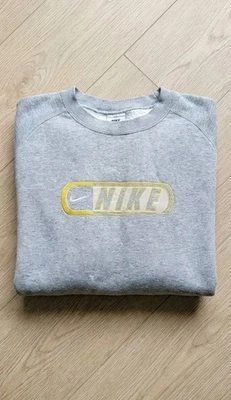 Vintage Y2K Nike XL Crewneck Sweatshirt Spellout Swoosh Pullover  - Image 1 of 4