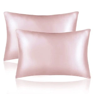 Silk Pillowcase 2 Pack 100% Mulberry Silk Pillow Cases for Hair and Skin Grad... - Picture 1 of 7