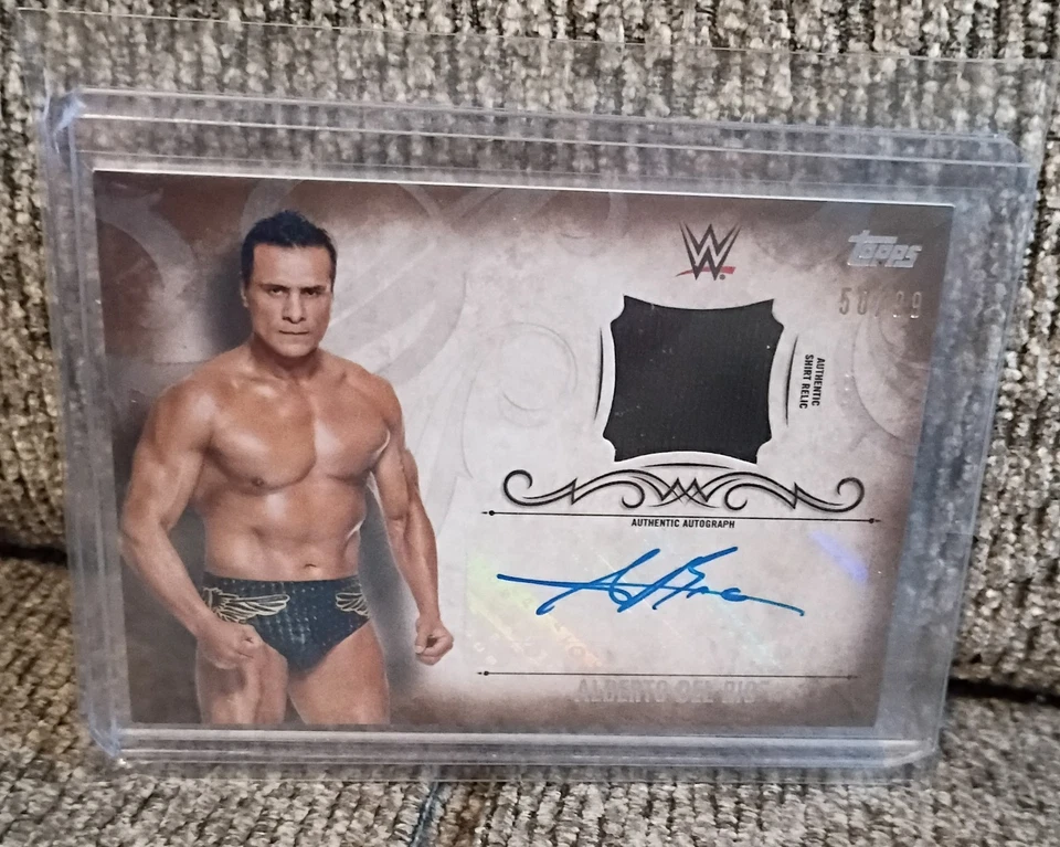 2016 WWE Topps Undisputed Alberto Del Rio Bronze Auto /99 Shirt Relic Rare! - Image 1 of 2