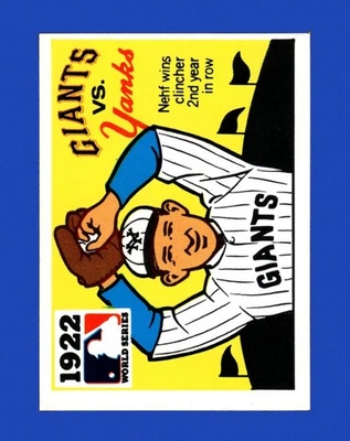 Fleer Laughlin WS 1971 Black Backs Set-Break # 20 1922 Giants/Yankees Sin precio base como nuevo Foto 1 de 2