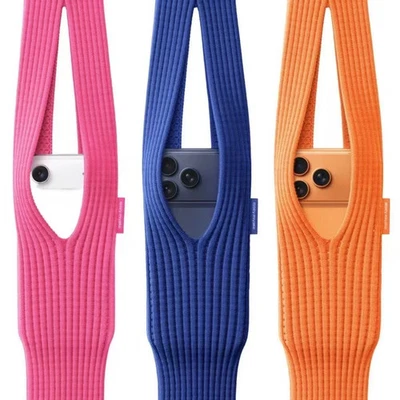 IPhone карман Apple телефона чехол вязаный Дамская сумка через плечо ремень сумка 40 см|80 см - Изображение 1 из 4