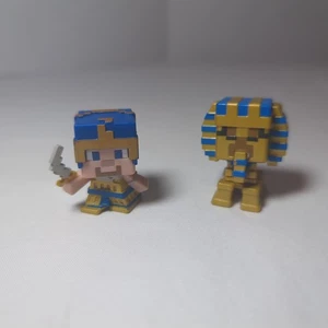 2 Minifigure Minecraft 1" Mitologia Egizia Serie 17 Sarcofago e Steve - Foto 1 di 5
