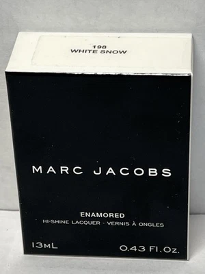 Laca para unhas Marc Jacobs Enamored Hi-shine #198 neve branca 0,43 fl. Oz - Imagem 1 de 2