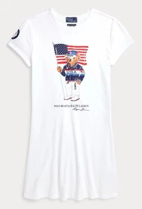 Team USA Polo Bear Cotton Jersey Dress - Picture 1 of 10