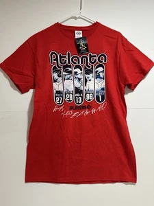 ATLANTA BRAVES - MEDIUM RED T-SHIRT - MLB PLAYERS - NEW w/ TAGS - DELTA PRO - Picture 1 of 12