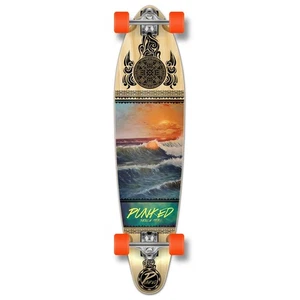 Longboard completo Yocaher Kicktail - escena ondulada - Imagen 1 de 5