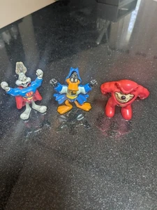 1991 McDonalds Happy Meal DC Comic Looney Tunes Super Heroes Lot Of 3 Ty90 - Picture 1 of 2