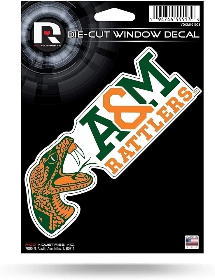 Florida A&M University Rattlers 5 Inch Die Cut Flat Vinyl Decal Sticker... - Image 1 of 1