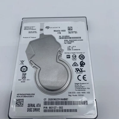 ST1000LM035 Seagate 1RK172-021 1TB 5.4K RPM 6Gbps 2.5"SATA Laptop HDD Hard Drive - Image 1 of 4