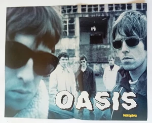 Oasis / Aaron Carter 1998 Greek Magazine Double Sided Poster - Bild 1 von 2