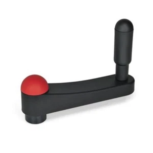 Elesa - Manovella con Foro 14mm / Coperchio Rosso - Foto 1 di 2