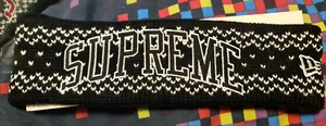 rare SUPREME x NEW ERA Arc Logo FW17 Unisex Headband NEW WITH TAGS - Bild 1 von 15