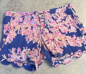 Women's Lilly Pulitzer "The Buttercup" Stretch Summer Scalloped Shots Size 10