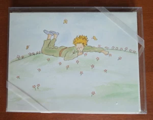 ¡NUEVO! Paquete de 10 tarjetas en blanco del Principito con sobres de Michel & Co - Imagen 1 de 4