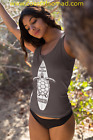 W Coastal Nomad Tank Top SUP Surf Paddle Board Surfing Share Ocean Sea Turtle 