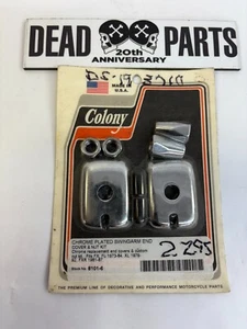 Harley Colony chrome FX XL rear swingarm axle adjuster endcap kit 8101-6 - Picture 1 of 1