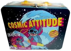STITCH COSMIC ATTITUDE~ Children Lunch Box and 48 Piece Puzzle by Spin Master - Picture 1 of 1