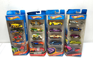 HOT WHEELS CARS 5 PC GIFT PACK 2010 LOT OF 4 INSECTIRIDES CUSTOM SHOW NEW MIB
