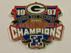 Green Bay Packers Game Day Pin Pinback 1997 NFL NFC Central Division Champions - Bild 1 von 1