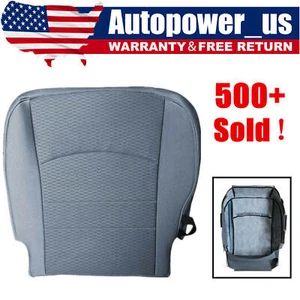 For 2013-2017 2018 Dodge Ram 1500 2500 3500 Driver Bottom Gray Cloth Seat Cover - Picture 1 of 13