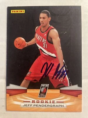 2009 Panini Jeff Pendergraph Autographed Card Portland Trail Blazers #381 CB823 - Image 1 of 2