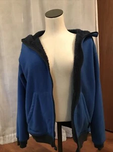 COLUMBIA SPORTWEAR COMPANY Unisex YOUTH Child Teen 14/16 blue zipper hoodie - Picture 1 of 11