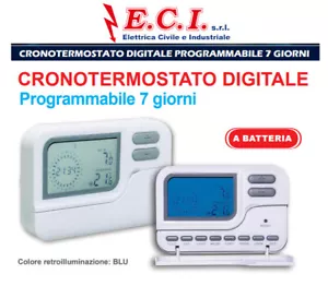 Termostato Digital Semanal Programable Con Retroiluminación De Batería - Picture 1 of 1