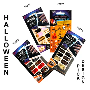 Kuss Halloween Nail Art Sticker Akzente Auswahl Design Kürbis Spinne Totenkopf  - Bild 1 von 5