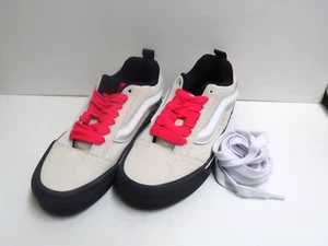 Vans Knu Skool Pop suola viola 3D righe grosse rosa lacci M-7,5 W-9,0 nuova senza scatola - Foto 1 di 11