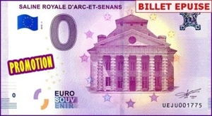UEJU / SALINE ROYALE D'ARC-ET-SENANS / BILLET 0 € / NULL EURO-SCHEIN / 2018-1 - Picture 1 of 1