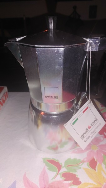 ITALY GNALI & ZANI Stovetop Esspresso Coffee Maker Moka Pot Photo Related