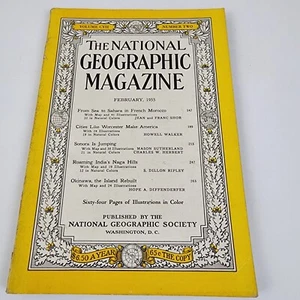National Geographic Magazine February 1955 No Map - Imagen 1 de 3
