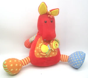 Jellycat Jelly Kitten 17” Red Horse Donkey Interactive Musical Crinkle Baby Toy - Picture 1 of 8