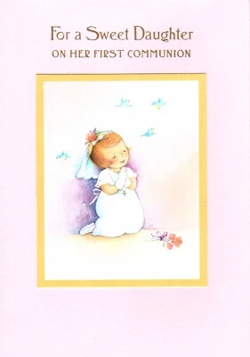 Congratulations Special Daughter Happy First Communion Eucharist Hallmark Card - Image 1 of 3