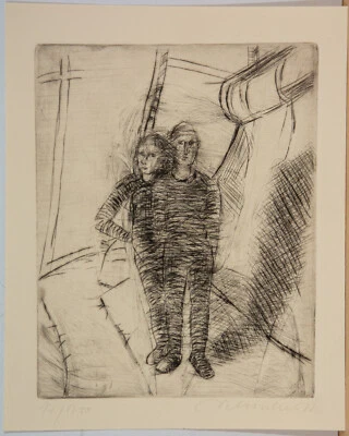 Claus Weidensdorfer: Radierung handsign. 77/100 Ex.  - Bild 1 von 3