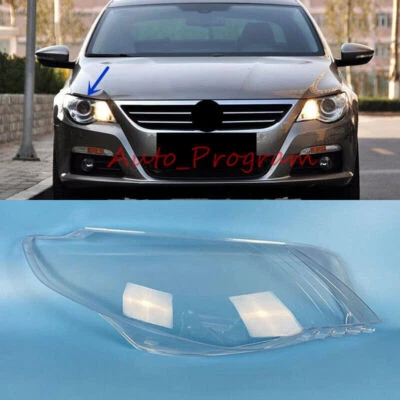 Right Side Headlight Clear Lens Cover + Sealant For Volkswagen CC 2009-2012 - Image 1 of 4