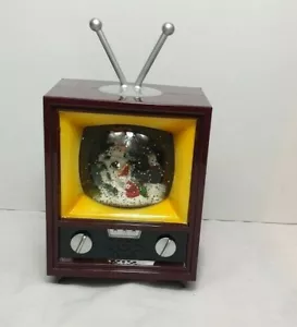 Lampada Pupazzo di Neve Natale LED Glitter TV Natale Decorazione Regalo Casa 1734-3 - Foto 1 di 2