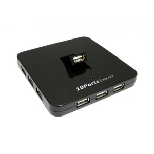 NEWLINK 10 Port USB 2.0 Hub MAINS Powered with Power Supply + 150cm USB Cable - Picture 1 of 3
