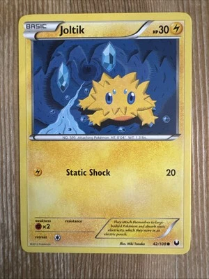 Pokemon Dark Explorers Common Card - Joltik 42/108 NM - Image 1 of 2
