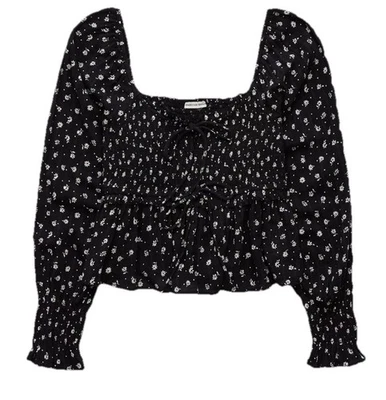 Blusa AE Manga Larga Estampado Floral XXL Foto 1 de 2