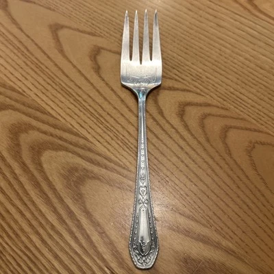 Tenedor de servir vintage ONEIDA Community Hampton Court plato de plata 1926 Foto 1 de 4