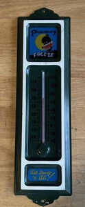 Vintage Hendlers Ice Cream Metal Sign Thermometer Picaninny Freeze 13”x4” - Picture 1 of 8