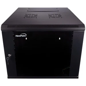 Szafka sieciowa NavePoint do montażu na ścianie na sprzęt IT 19", A / V, PERFOROWANE drzwi - Zdjęcie 1 z 1