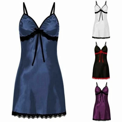 Lencería Prendas para dormir Mujeres Babydoll Vestido de noche Ropa interior Prendas para dormir Sexy Damas Foto 1 de 4