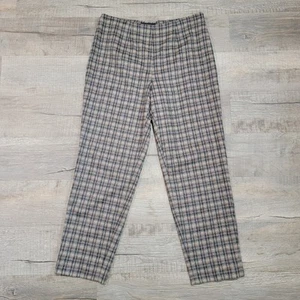 Piazza Sempione Wool Audrey Plaid Trouser Pants Size IT 44/US Size 8 Designer - Picture 1 of 11