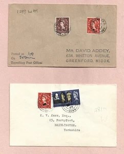 GB QEII 1957 & 1964 TPO BRIEFMARKEN - SÜDÖSTLICHE UNTENSTEMPEL - ABARTEN - Bild 1 von 1