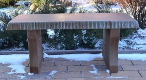 Betonform Bank Top lang 40" Abdeckung Zementbeton Bänke Top nur B03 - Bild 1 von 10