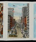1910s 18 Assorted Folld-Out Views Streets Boats Buildings Trolleys Seattle WA